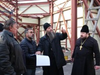 Епископ Артемий посетил строительную площадку  храма Святой Троицы г. Елизово