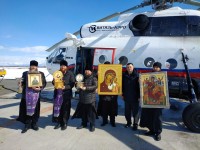 На Камчатке совершен воздушный Крестный ход со святынями епархии