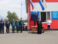 Архиепископ Феодор принял участие в открытии мемориальной доски в пожарной части