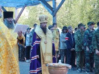 Архиепископ Феодор встретился с организаторами и курсантами военно-патриотического лагеря «Пересвет»
