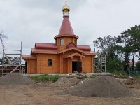 Продолжаются работы по возведению храма в п. Соболево