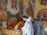 Архиепископ Феодор совершил Литургию в праздник воспоминания Чуда Архистратига Михаила в Хонех
