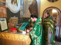 В день памяти мч. Нестора Солунского архиепископ Феодор совершил Литургию в Морском соборе