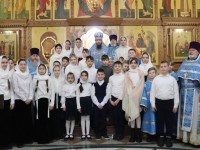 Божественная литургия с участием детских хоров состоялась в Кафедральном соборе