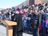 Священнослужитель епархии поздравил работников МЧС