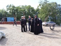 Архиепископ Феодор провел рабочее совещание на стройплощадке Свято-Андреевского храма