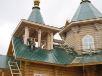 Село Никольское: строительство храма близится к завершению.Фоторепортаж