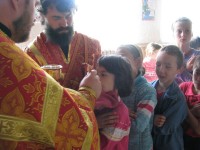 Божественная литургия в детском доме-интернате в  пос.Ягодный