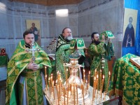 Первая литургия в храме прп. Сергия города Петропавловск-Камчатский