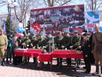 В Петропавловске состоялась торжественная церемония заполнения землей гильз для последующей их передачи в Города воинской славы