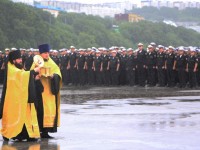 Военнослужащие подводных сил ТОФ поклонились мощам св. прав. воина Федора Ушакова