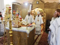 Архиерейское богослужение в Камчатском морском соборе в день Обрезания Господня