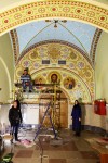 Продолжаются работы по росписи нижнего храма кафедрального собора
