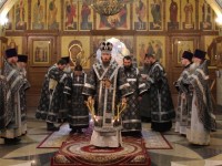В среду первой седмицы Великого поста архиепископ Феодор совершил Литургию Преждеосвященных Даров