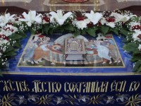 В канун праздника Успения Богородицы Архиепископ Феодор совершил всенощное бдение в верхнем храме Морского собора