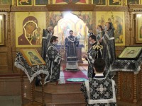 В среду первой седмицы Великого поста Архиепископ Феодор совершил Литургию Преждеосвященных Даров в Кафедральном соборе
