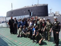 Воспитанники патриотического лагеря «Пересвет» посетили воинские части подводных сил и морской авиации ТОФ