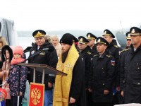 Архиепископ Феодор принял участие во встрече подводного крейсера