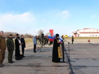 Архиепископ Феодор принял участие в проводах мобилизованных воинов