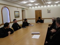 Глава епархии встретился со священнослужителями, участвующими в родительских собраниях по выбору модуля ОПК