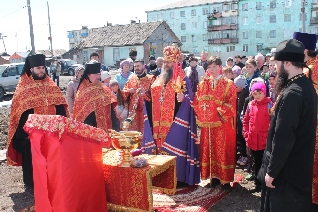 октя Молебен в поселке Октябрьский