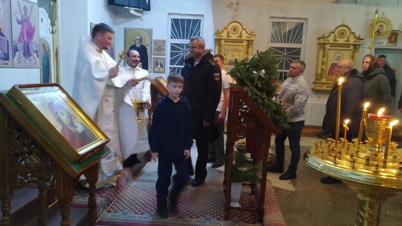 Богослужение в Свято-Андреевском храме г. Вилючинск