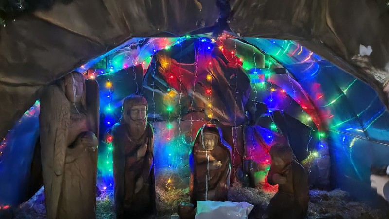 Рождественский вертеп у Троицкого храма г. Елизово