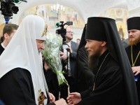 Архиепископ Феодор поздравил Святейшего Патриарха Кирилла с Днем рождения, с 50-летием монашеского пострига и рукоположения в священный сан
