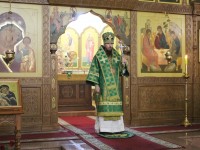 Архиепископ Феодор совершил  Литургию в день памяти преподобного Никона Радонежского