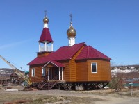 Продолжается строительство храма в селе Каменское