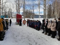 Руководитель епархиального отдела по работе с казачеством принял участие в митинге в честь дня Защитника Отечества