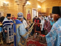 Архиепископ Феодор совершил Литургию в праздник Благовещения Пресвятой Богородицы в храме п. Раздольный