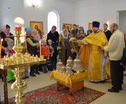 Освящение колоколов в храме прп.Сергия Радонежского