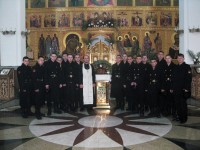 Военнослужащие бригады Морской пехоты в/ч 10103 посетили праздничную Рождественскую службу