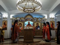 Престольный праздник в епархиальном Свято-Пантелеимоновом мужском монастыре