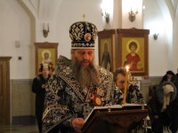 Архиепископ Артемий совершил утреню с чтением Великого канона преподобного Андрея Критского