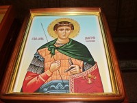 Икона с частицей мощей вмч. Димитрия Солунского в Кафедральном соборе