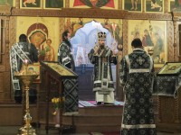 Архиепископ Феодор совершил первую в этом году Литургию Преждеосвященных Даров