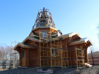 Продолжается строительство храма в поселке Раздольный Елизовского района