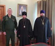 Встреча Архиепископа Феодора с руководством воинской части г. Елизово