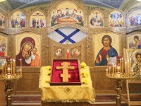 Архиепископ Феодор совершил Всенощное бдение с чином выноса Креста в Морском соборе