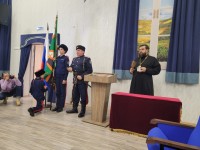 Священнослужитель епархии принял участие в открытии казачьего класса в городе Елизово