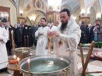 В праздник Крещения Господня архиепископ Феодор совершил Литургию и чин Великого освящения воды