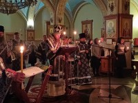 Архиепископ Феодор совершил утреню с чтением Великого канона Андрея Критского
