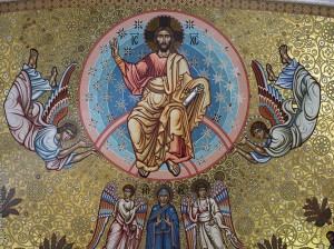 Вознесение Господне. Роспись центральной западной конхи собора Николая Чудотворца в Кронштадте
